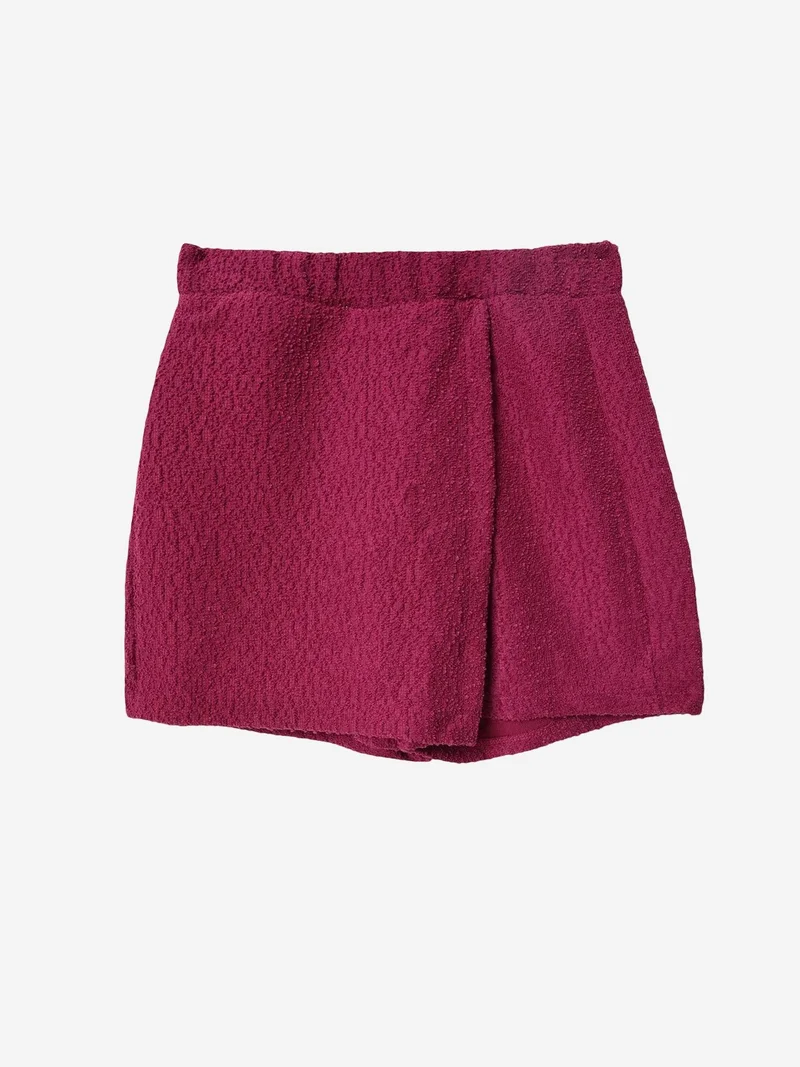 السعادة في إسطنبول ISTANBUL High Waist Mini Paneled Skirt