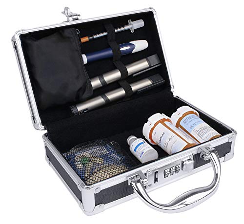 Vaultz Medicine Safe Case w/Combination Lock - Pack of 1 Cases, 8.35 x 5 x 2.5" - Black - Image 3