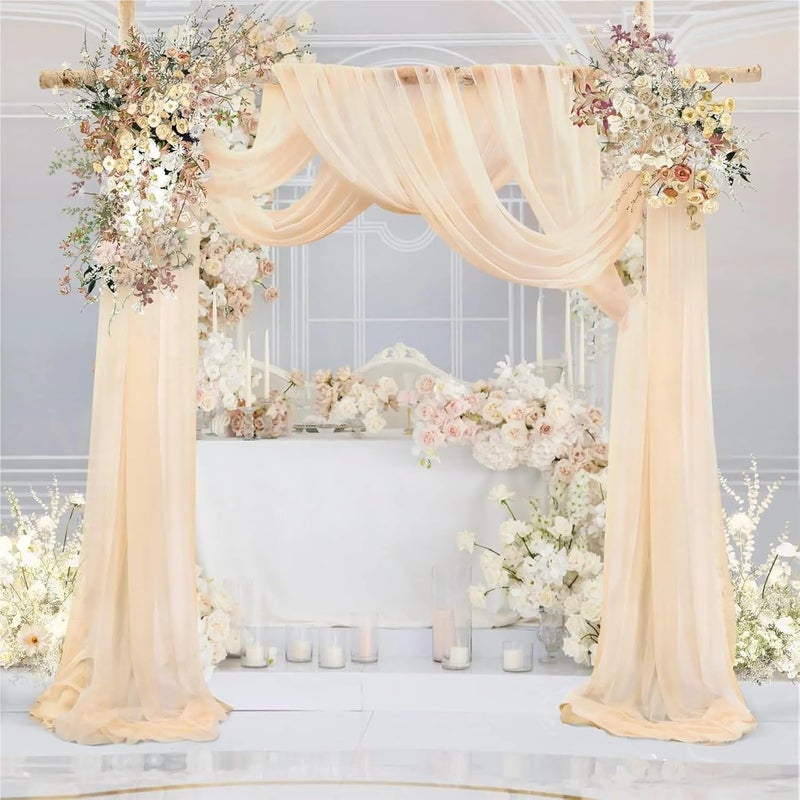 Practical versatile construction Chiffon Wedding Arch Draping Ceremony Reception Sheer Fabric Curtains for Party Stage for Backdrop(Sky Blue,75x600cm) Gulf popular simple design Multi-category warehouse equip Classic practical design Surface safe N/S/C nationwide deliver UV resistant Multi-price design picks Transit damage prevent build Easy assemble alternatives Multi option design General compatible practical design Dust tight seal Wide range expanded design Wear resistant Wide range compatible material Heat resistant All-in-one local deliver plan Instant order available stock Spec compliant trusted quality Repeated use resistant selected material Backup reserve local stock Chemical free Multiple design variants Repeated detach compatible build - Image 5