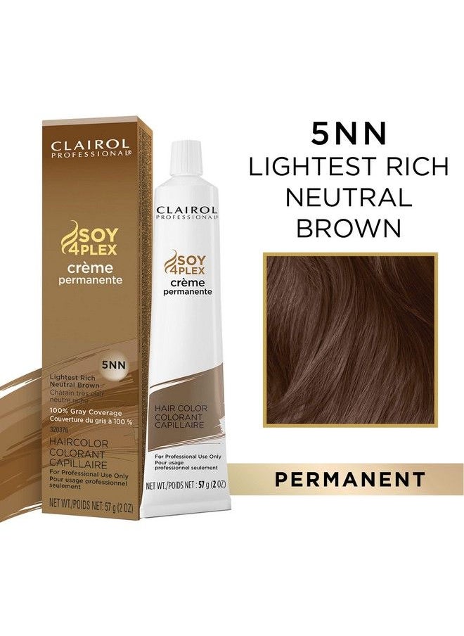 CLAIROL PROFESSIONAL - Permanent Crème 5Nn Lightest Neut Bro 2 Oz. - Image 1