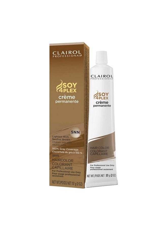 CLAIROL PROFESSIONAL - Permanent Crème 5Nn Lightest Neut Bro 2 Oz. - Image 1
