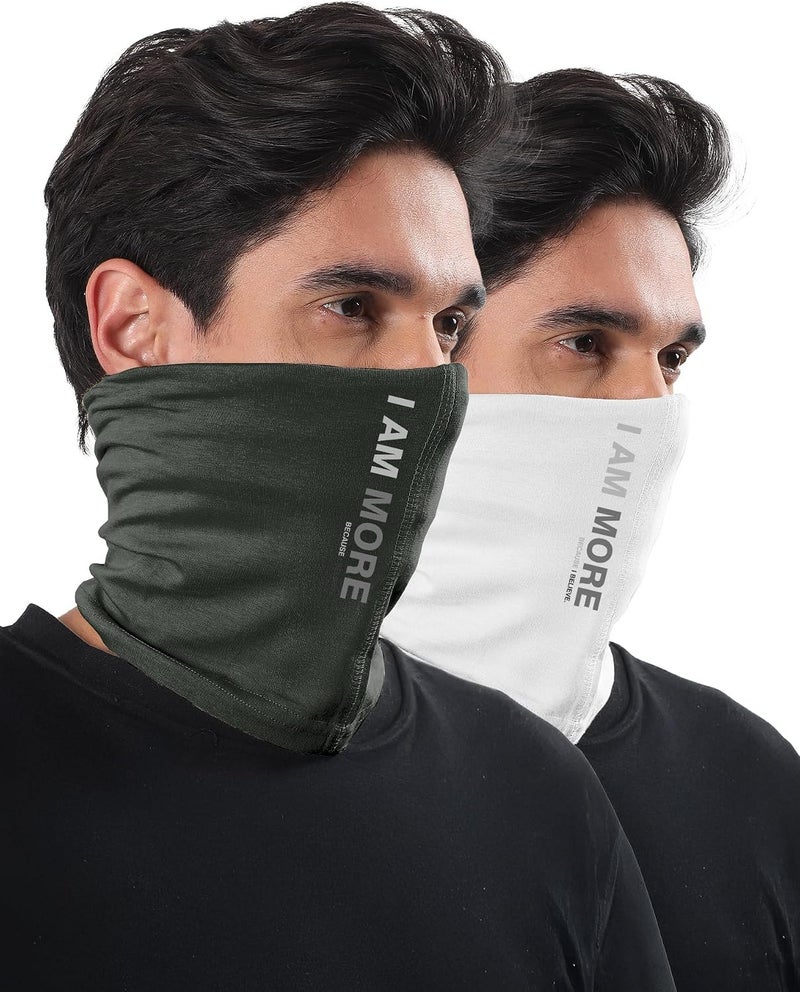 All usage compatible FREECULTR Unisex Printed Bamboo Bandana Anti Microbial Multipurpose Headband Cloth Face Mask for Dust and Sun Protection All climate suitability - Image 1