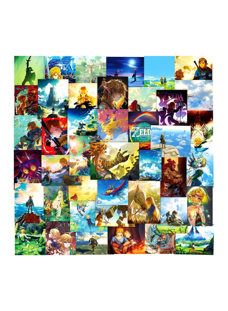 Color Fans 100 Pcs The Legend of Zelda Waterproof Stickers Anime Cartoon Vinyl Aesthetic Sticker Laptop Skateboard Luggage Computer Water Bottle Graffiti Sticker Packs for Kids Teens Girls Adults - Image 2