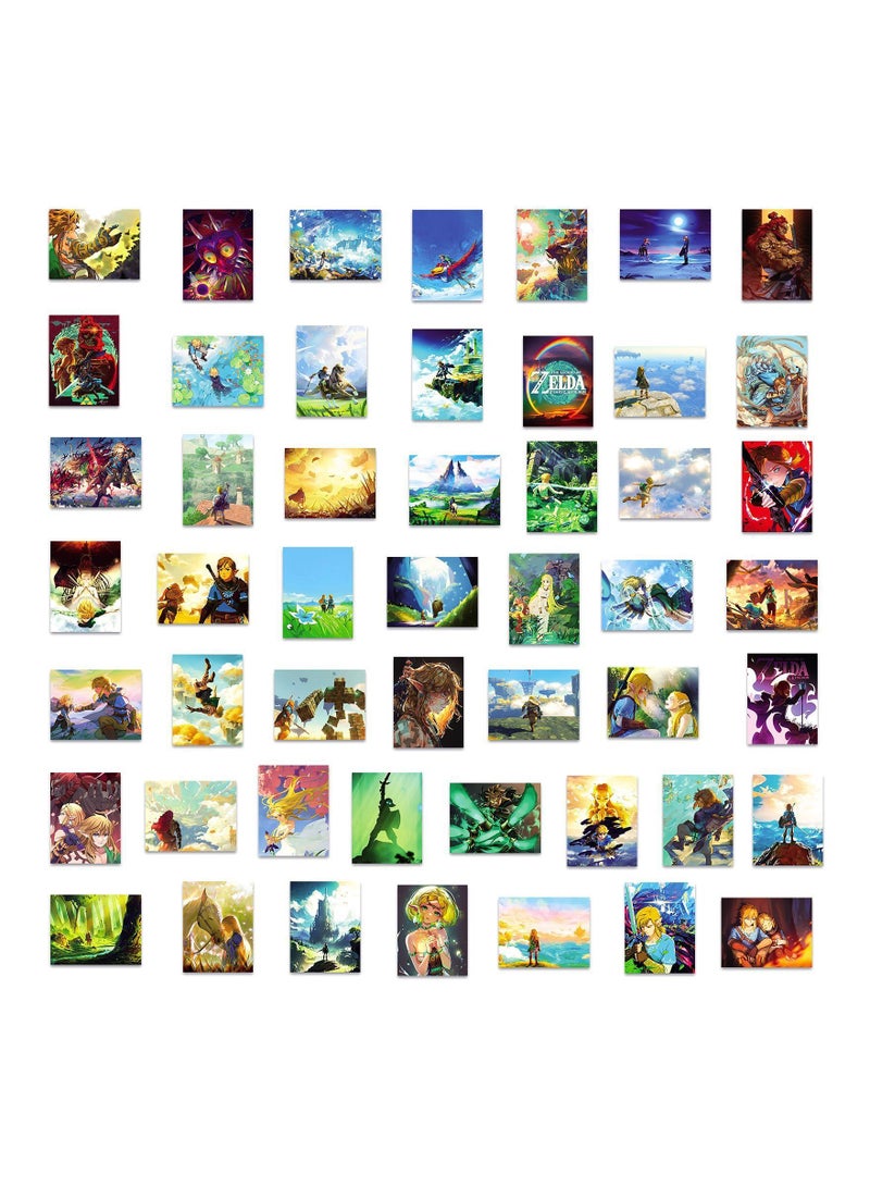 Color Fans 100 Pcs The Legend of Zelda Waterproof Stickers Anime Cartoon Vinyl Aesthetic Sticker Laptop Skateboard Luggage Computer Water Bottle Graffiti Sticker Packs for Kids Teens Girls Adults - Image 4