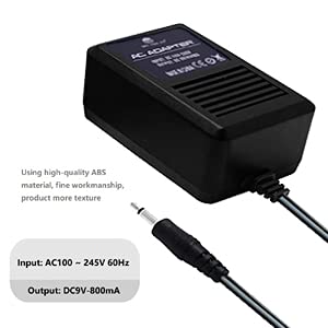 WICAREYO AC Power Supply Adapter with F Plug Female Adapter F Type Male Coax to RCA Female Jack RF Video TV Connector Compatible for 2600 System Console US Plug - Image 3