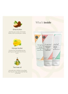 Fix My Curls Fix My Curls Cleansing Shampoo Everyday Moisturizing Shampoo Hydrating Deep Conditioner Cruelty Free Silicone Sulphate Free 250ML Pack Of 3  - Image 3