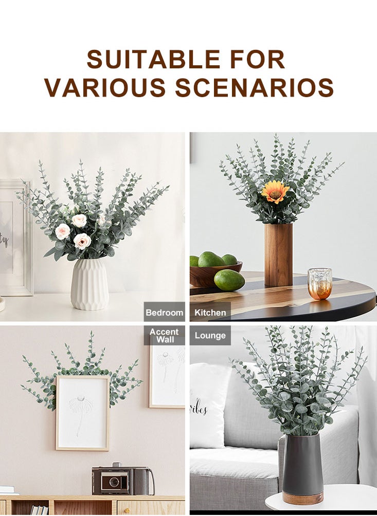 Perfii 20 Pcs Realistic Artificial Fall Ferns for Home, Office, and Wedding Decor  - Image 5