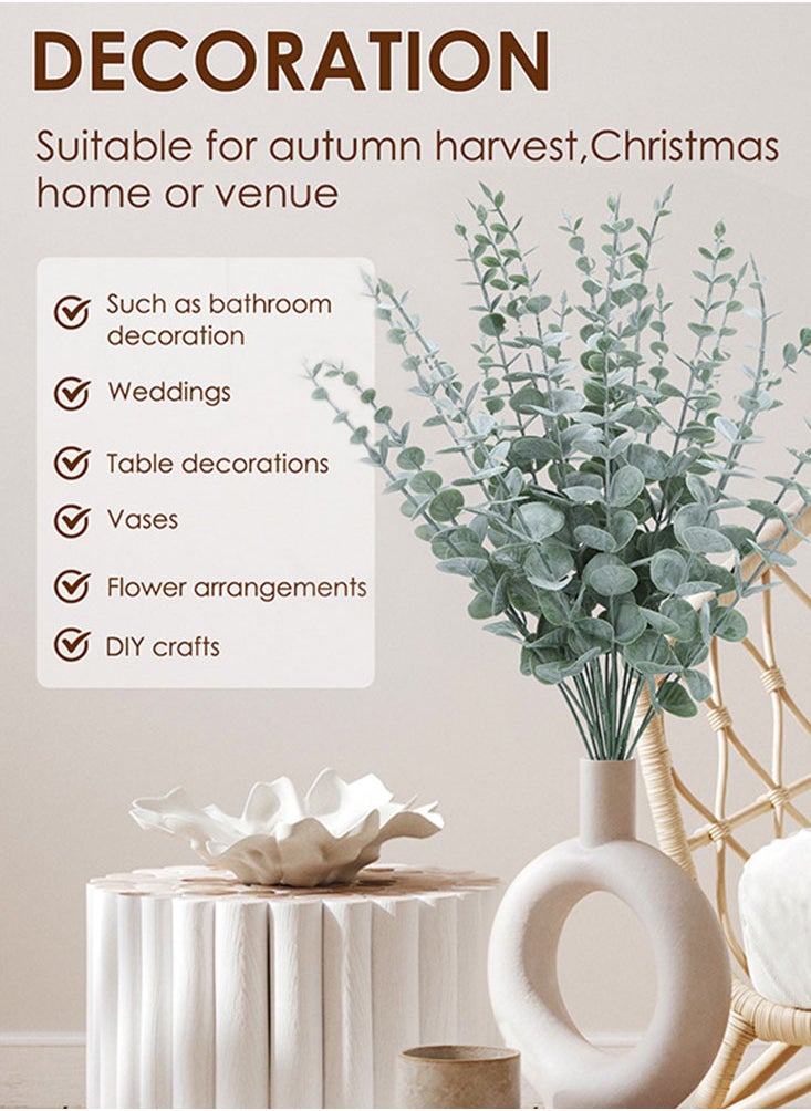 Perfii 20 Pcs Realistic Artificial Fall Ferns for Home, Office, and Wedding Decor  - Image 3