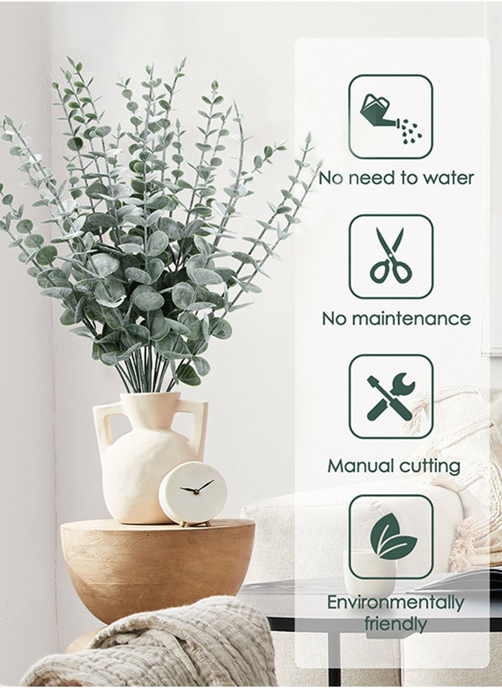 Perfii 20 Pcs Realistic Artificial Fall Ferns for Home, Office, and Wedding Decor  - Image 2