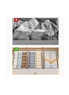 Generic Plastic Underwear Organizer, Stackable Underwear Storage Box with Dustproof Lid for Closet Wardrobe, Socks Pants Bra Dispenser for Bedroom Cabinet, Drawer Dividers for Scarves Ties Cables (For Pants)  - Image 3
