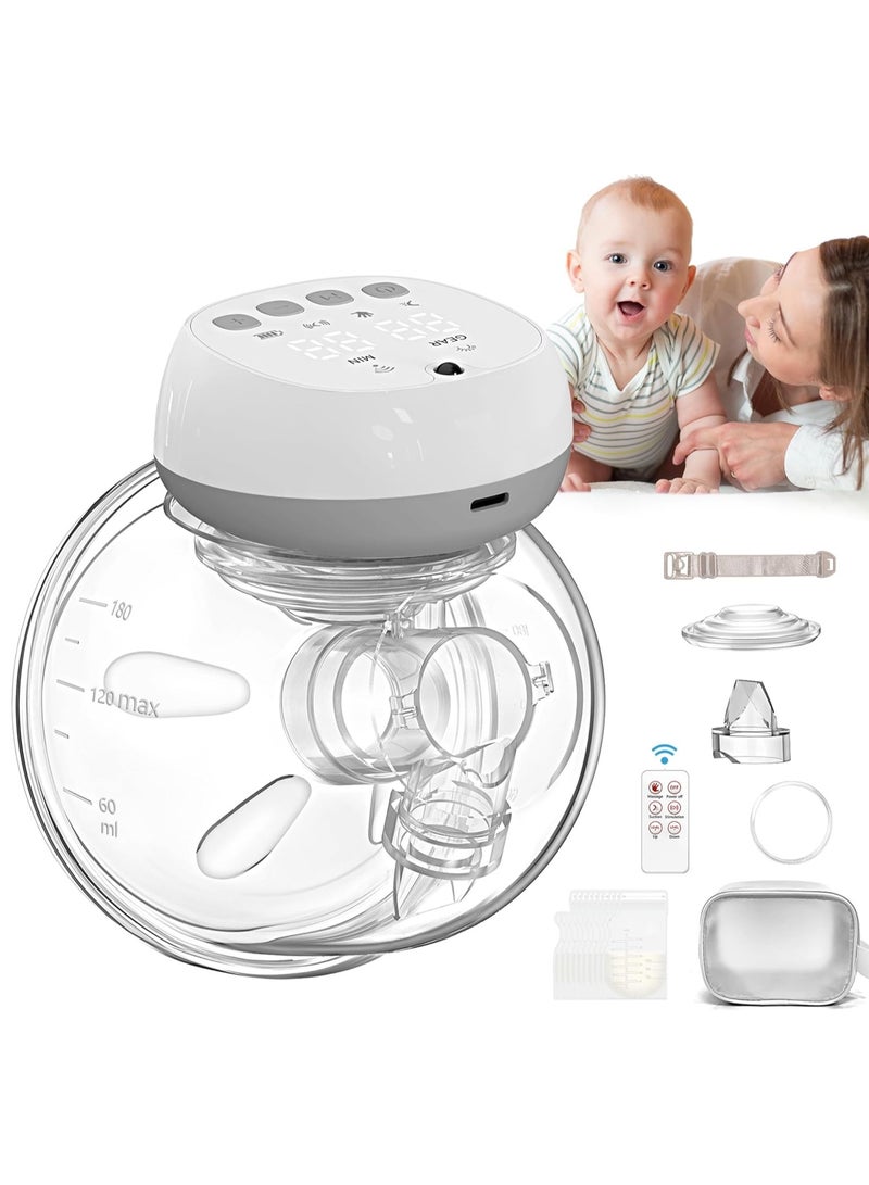 مضخة الثدي كهربائية لاسلكية من السيليكون خالية من مادة BPA مع جهاز تحكم عن بعد - Image 1