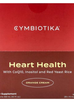 Cymbiotika Heart Health Orange Cream 30 Pouches 0.3 fl oz (10 ml) Each 