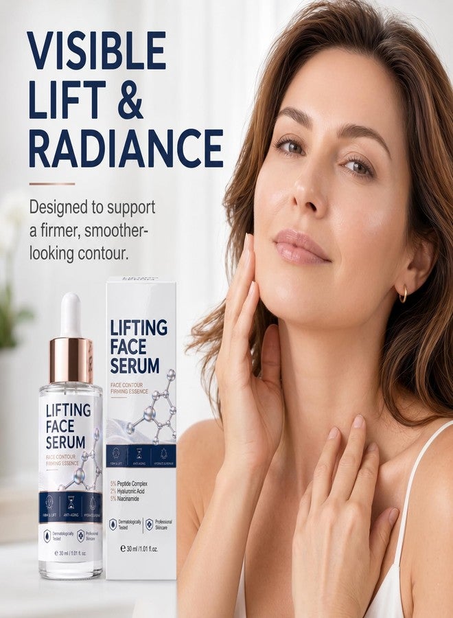 CURECURE Face Lift Serum Instant Face Tightener Daily Moisture Firming Essence, Daily Hydrating Skincare, Nourishing Moisture, For Women, Smooth Texture, Quick Absorb, 30ml - Image 2