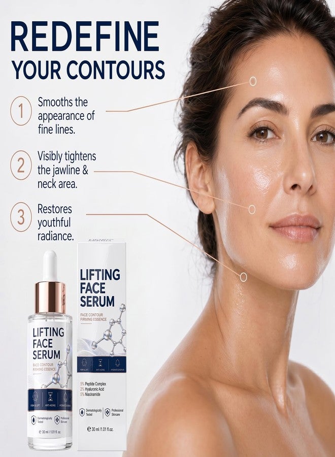 CURECURE Face Lift Serum Instant Face Tightener Daily Moisture Firming Essence, Daily Hydrating Skincare, Nourishing Moisture, For Women, Smooth Texture, Quick Absorb, 30ml - Image 5