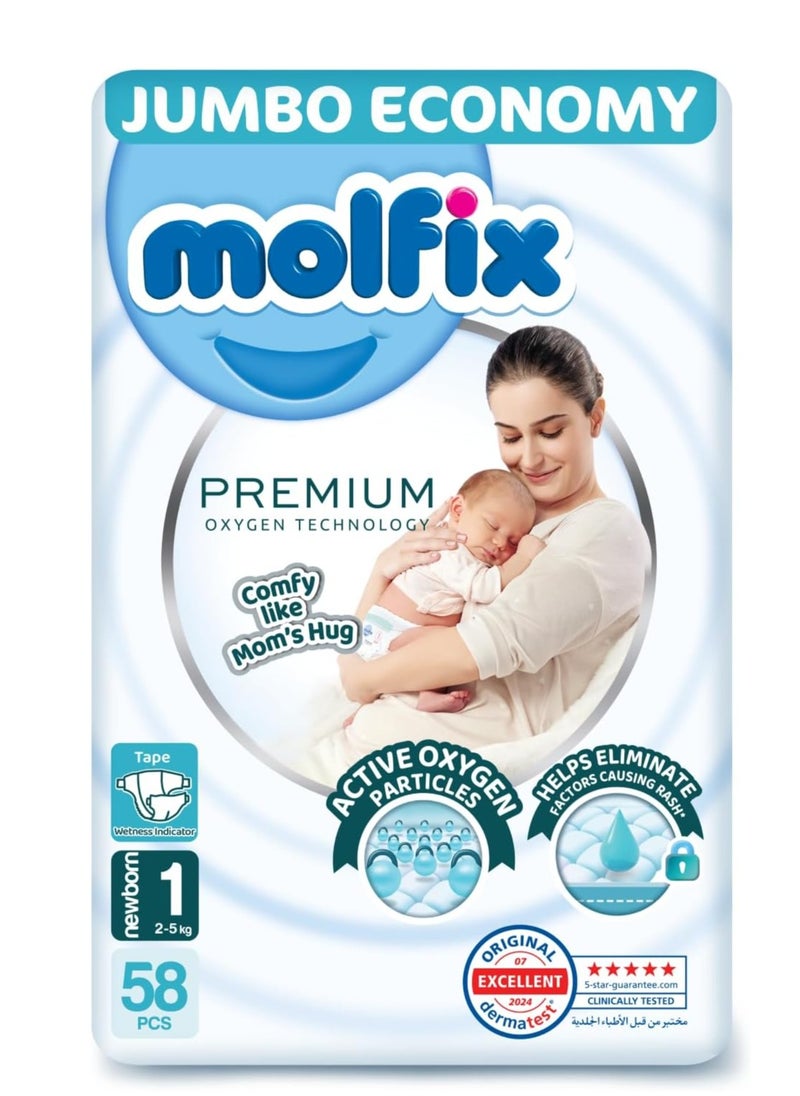 Molfix Molfix Premium Jumbo Newborn Size 1  - Image 1