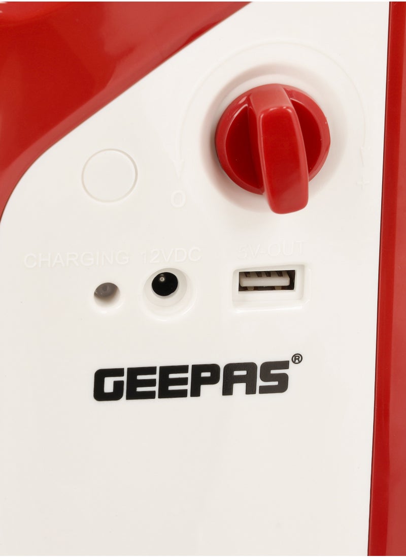 Geepas Portable 36 Pcs Led & 200 Hour Working Rechargeable Lantern with Torch GEFL4664| Energy Efficient Design and Extended Battery Life| Perfect for Indoor and Outdoor