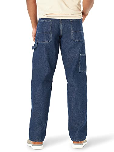 Wrangler Authentics Men's Fleece Lined Carpenter Pant,Dark Indigo,38W X 34L - Image 2