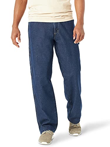 Wrangler Authentics Men's Fleece Lined Carpenter Pant,Dark Indigo,38W X 34L - Image 3