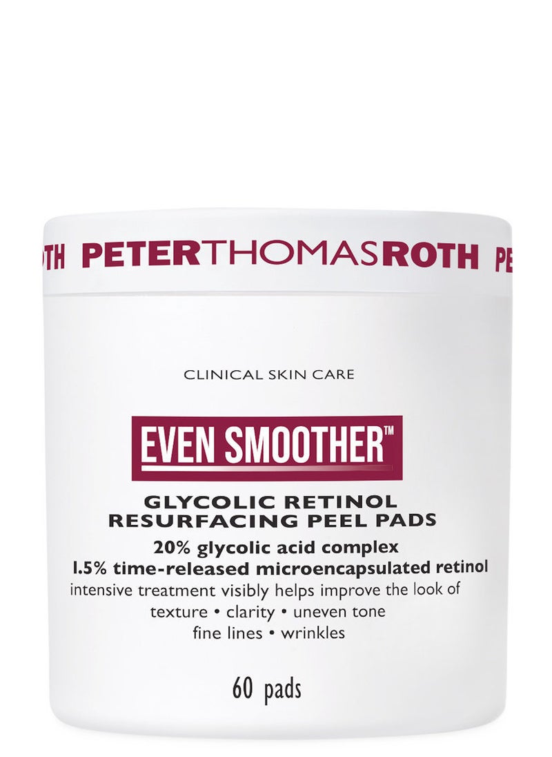 PETER THOMAS ROTH - Even Smoother™ Glycolic Retinol Resurfacing Peel 60 Pads - Image 1