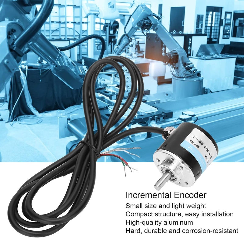 VGEBY Encoder, AB 2 Phase Incremental Rotary Encoder, 524V DC Mass Shaft Encoder for Office Automation Technology(200B) - Image 4