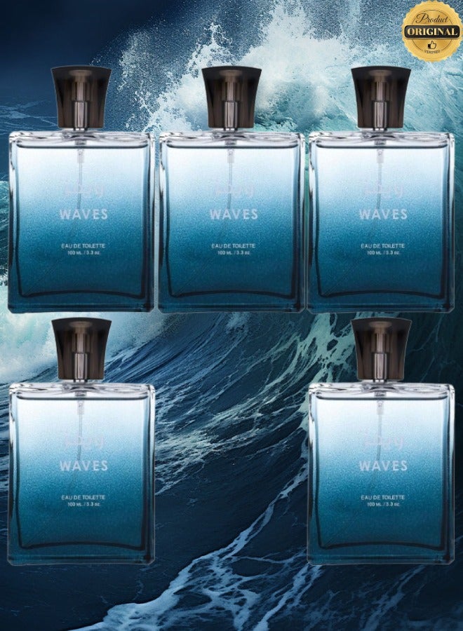 Waves 5 Pieces Waves Perfume 100ML - Image 1
