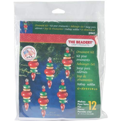 The Beadery Holiday Beaded Ornament Kit, 2.25-Inch by 0.75-Inch, Victorian Baubles, Makes 12 Ornaments - Image 4