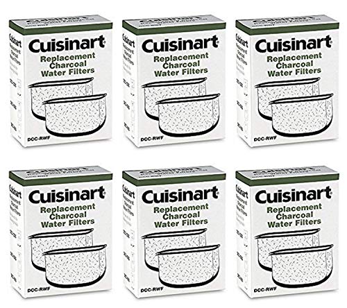 Cuisinart DCCRWF6PK 12 Filters Charcoal Water Filters in Cuisinart DCCRWF Retail Box