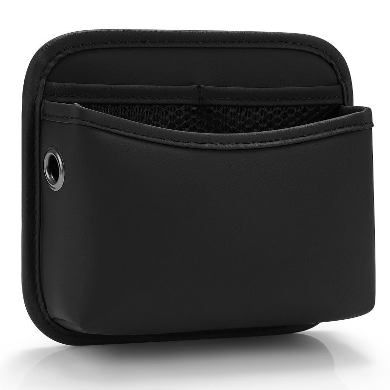 Accmor Car Seat Side Pocket Organizer, PU Leather Pouch Bag for Car Seat, Door, Window, Console, Registration Wallet Cards Trash Phone Sunglasses Holder Pocket for Auto - Image 1