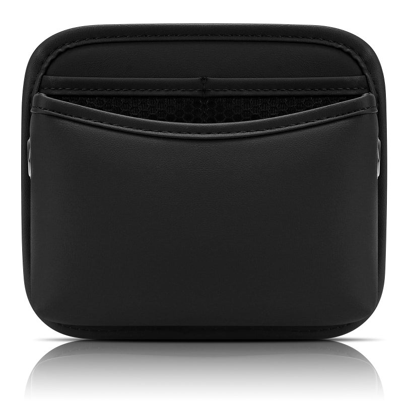 Accmor Car Seat Side Pocket Organizer, PU Leather Pouch Bag for Car Seat, Door, Window, Console, Registration Wallet Cards Trash Phone Sunglasses Holder Pocket for Auto - Image 2