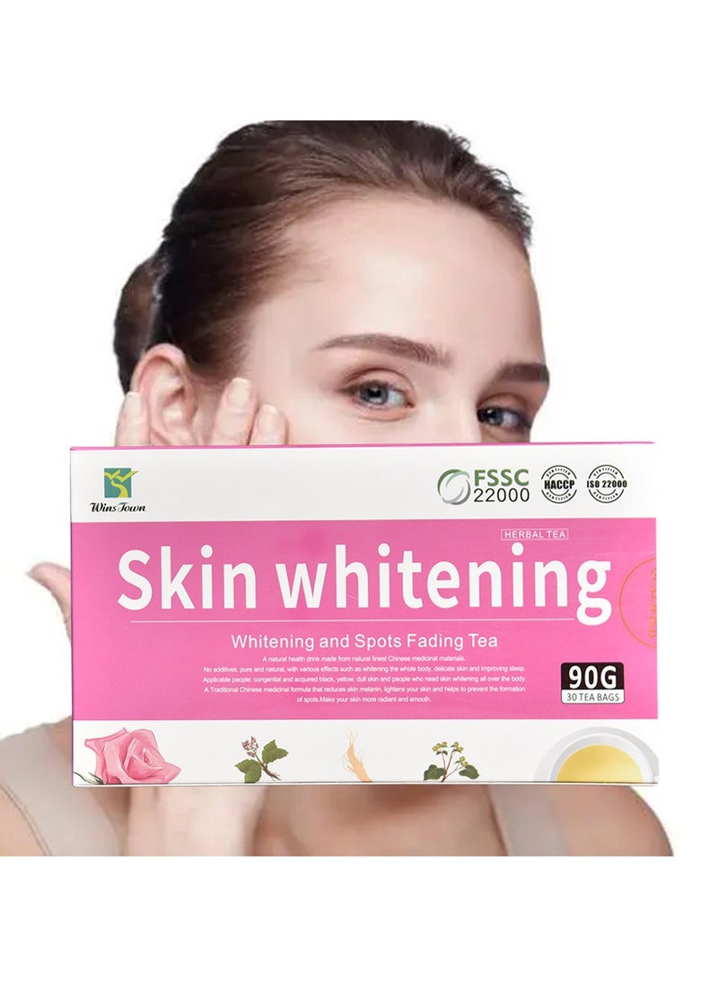 Wins Town - Skin whitening tea to remove acne smooth skin whitening and spots fading 90G (30 TEA BAGS) - Image 1