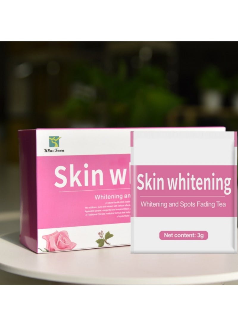 Wins Town - Skin whitening tea to remove acne smooth skin whitening and spots fading 90G (30 TEA BAGS) - Image 1