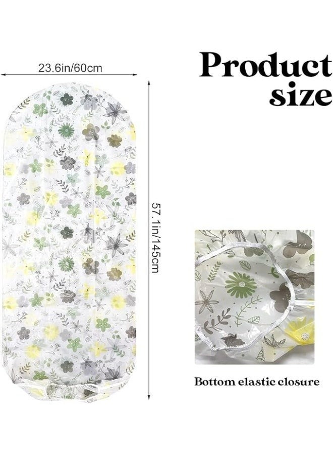 هابي هوم مجموعة من 3 أغطية غبار دائرية قائمة للمروحة، قابلة للغسل والطي ومقاومة للغبار، غطاء واقي من الماء للاستخدام المنزلي، مقاس غطاء المروحة الكهربائية 145 × 60 سم. - Image 4