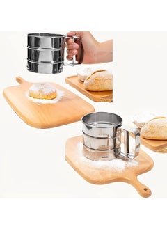 KitchenKraft KitchenKraft Stainless Steel Flour Sifter for Baking Hand Press Design Large Capacity CorrosionResistant Fine Mesh Sieve Cup for Sugar Flour Coffee Powder and Baking Tools  - Image 4