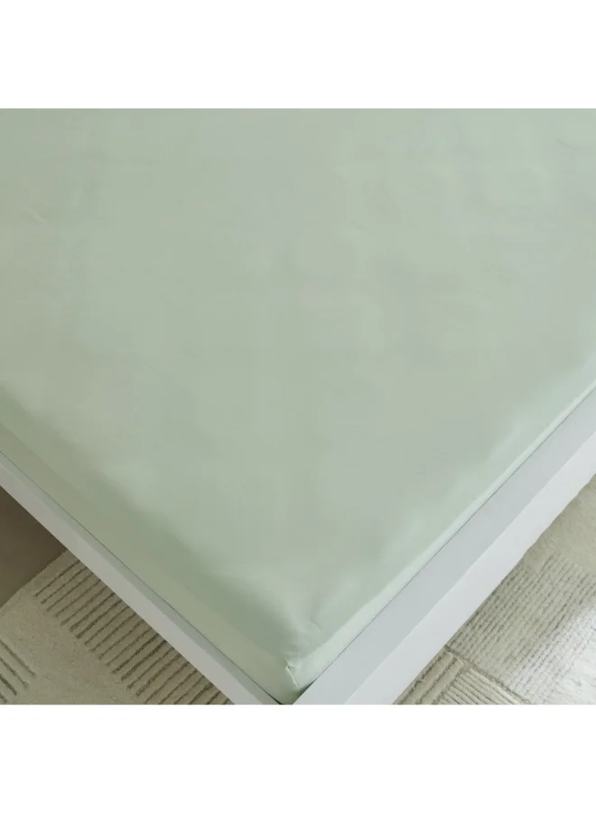 Home Box Derby Solid Microfiber King Fitted Sheet 180 X 200 X 25 Cm