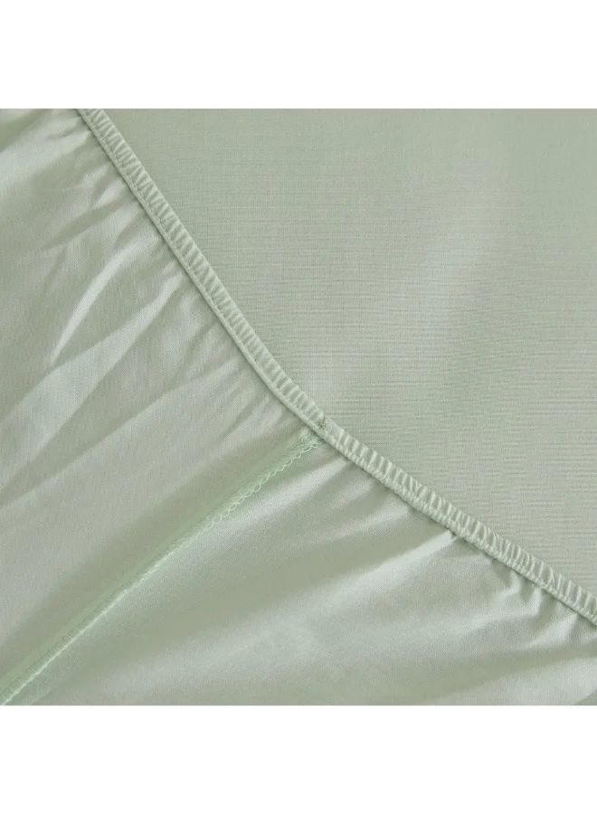 Home Box Derby Solid Microfiber King Fitted Sheet 180 X 200 X 25 Cm