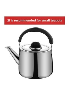 Generic Kettle Stainless Steel Thickened Open Gas Gas Induction Cooker Tea Household Large Capacity Hot Independent Station Factory-Color:Thickened New Model (with Food-grade Stainless Steel Seal) Whistle Water Kettle-Capacity:3l [too Small (more Suitable For Use On Small Electric Stoves)]  - Image 1