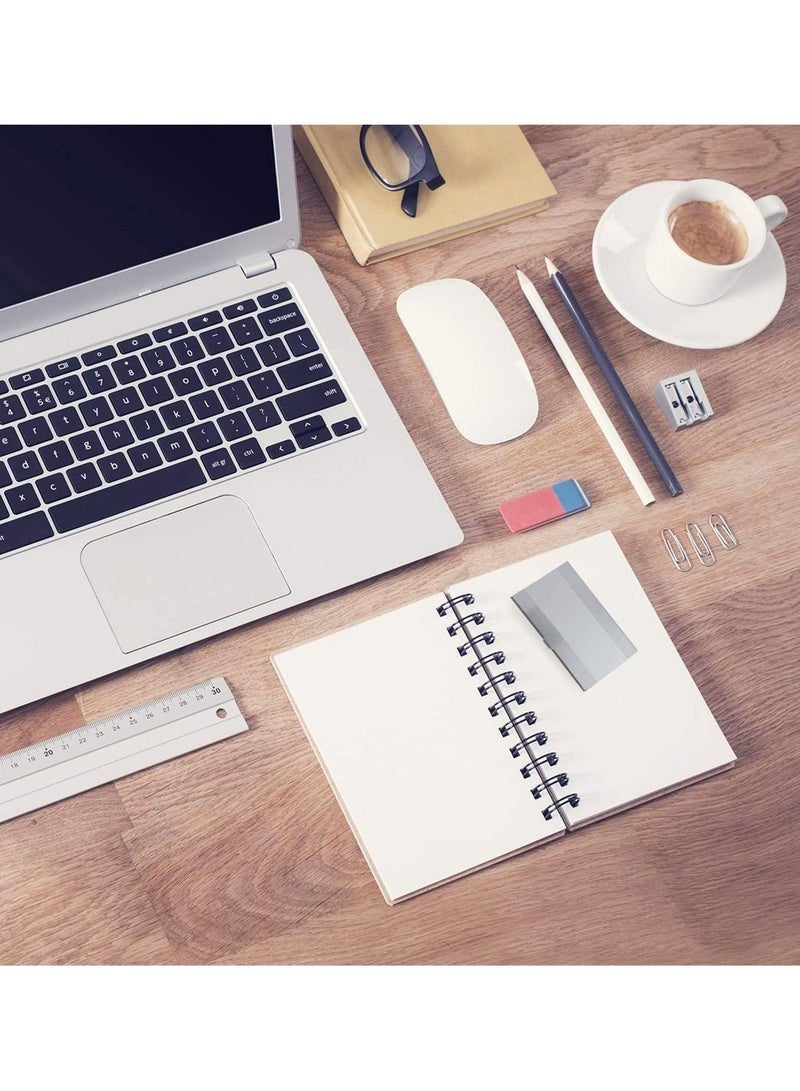 SYOSI Business Card Holder, For Men and Women, Stainless Steel in Sleek Design, Sceatch Resistant, Long Lasting Gloss Pocket Size Mirror Silver - Image 2