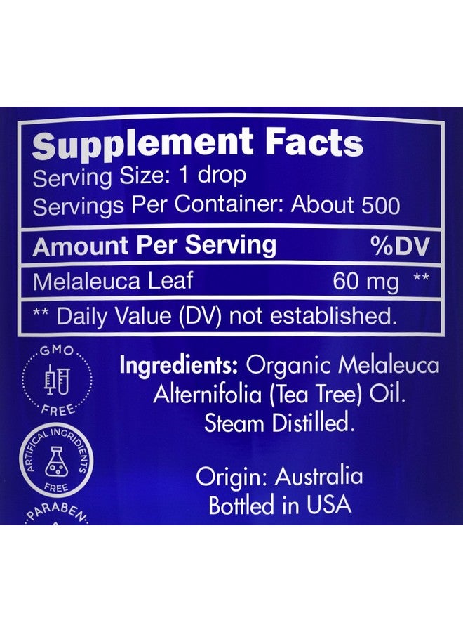 Zongle Therapeutics Organic Melaleuca Tea Tree Oil By Zongle 100% Pure Natural, Therapeutic & Food Grade For Skin, Hair, Toenail Fungus, Face, Scalp, Piercings, Acne, Nails, Consumption 1 Oz - Image 2