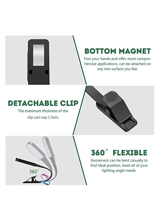 USB Rechargeable Book Light with 3 Modes and Stepless Dimming, Flexible Clip Design for Night Reading, Portable Eye Protection Light for Camping, Travel, and Laptops - Image 5