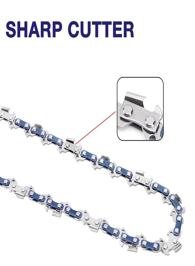 FUNKYWOO 4 Pack 20 Inch Chainsaw Chain, 3/8" Pitch, 050'' Gauge, 72 Drive Links Fits Husqvarna, Stihl and More - Image 4