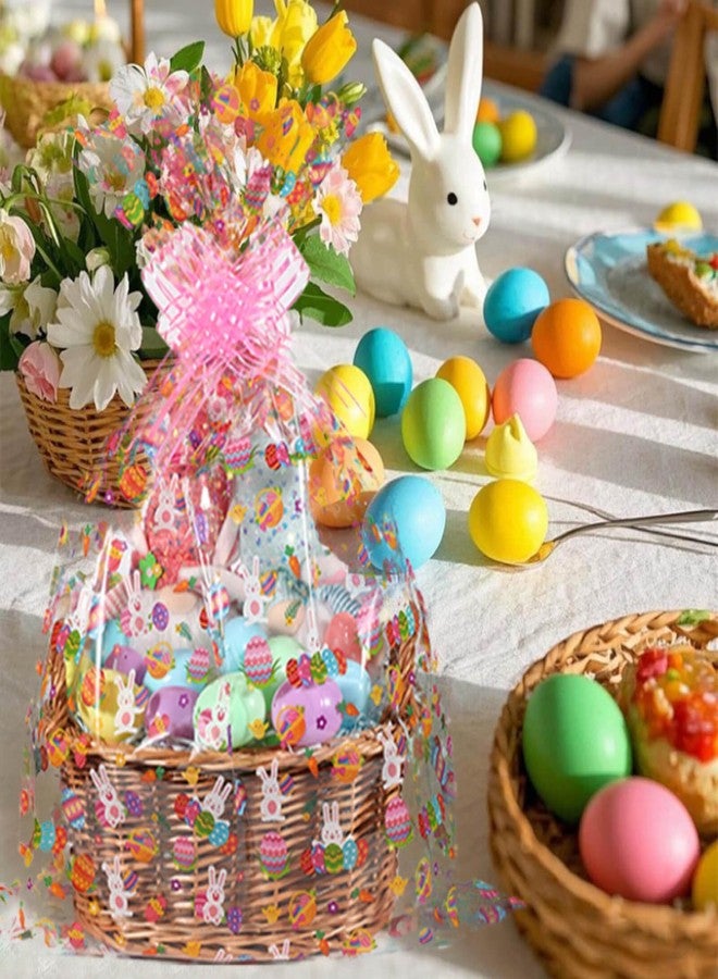 Shareluck 100ft Easter Cellophane Wrap - Easter Cellophane Wrapping Paper for Gift Baskets, Treat Bags & Eggs (16x1200 Inch Roll) - Image 3