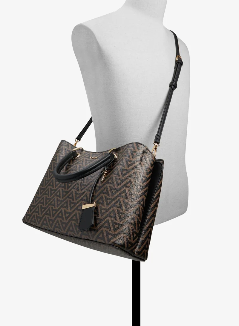 Aldo BROWN MULTI Eile All Over Print Satchel Bag for Women | Best Price UAE
