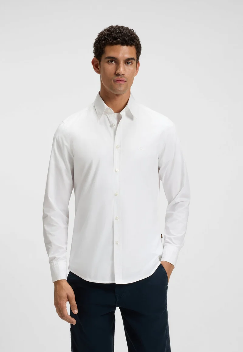 BOSS Regular-fit shirt in cotton poplin