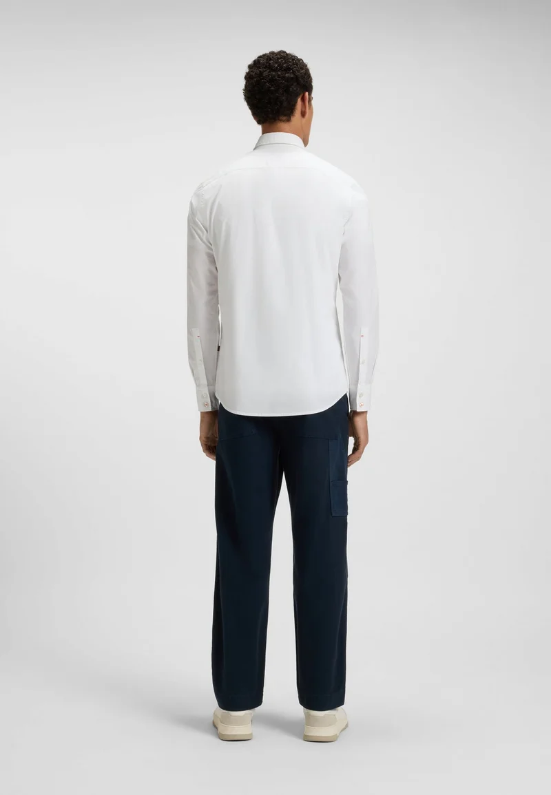 BOSS Regular-fit shirt in cotton poplin