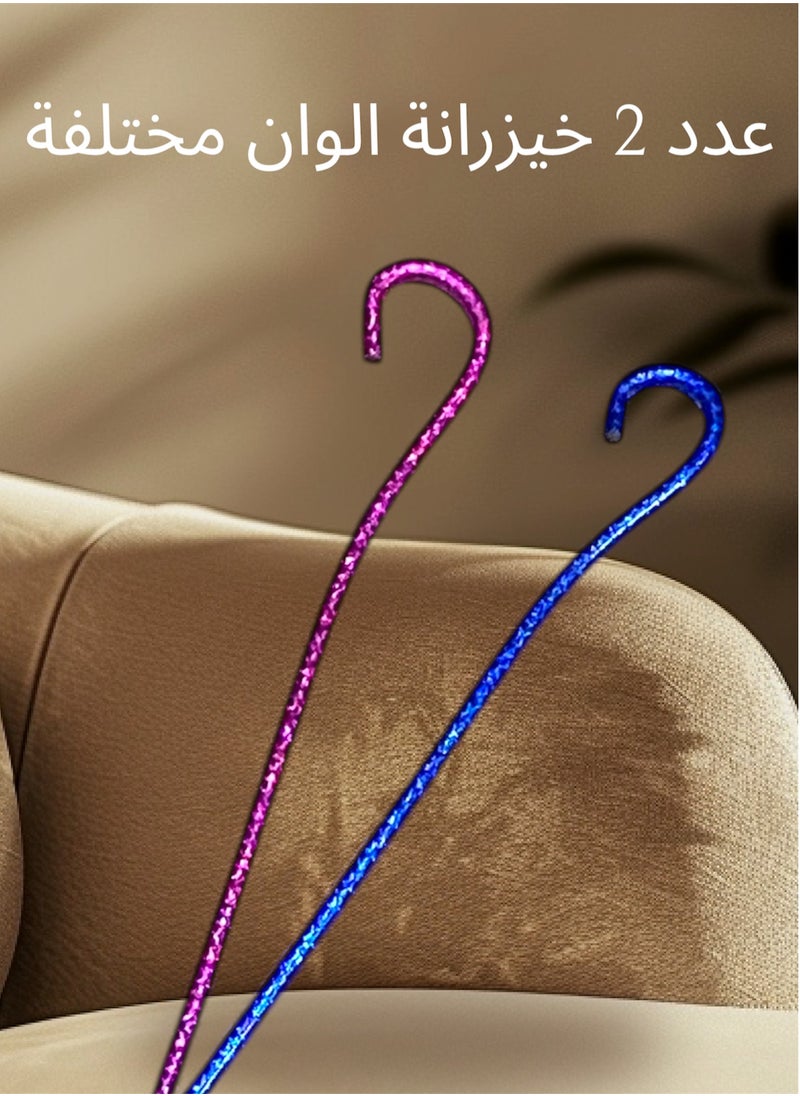 Generic 2 Pieces Colorful Flexible Bendable Plastic Bamboo Sticks - Lightweight Bamboo Stick for Folk Dance, Folklore, School Performances, and Stage Training - Folk Heritage Stick - Suitable for Kids and Adults - Traditional Plastic Flexible Stick for Parade, Decoration, and Acting - Flexible, Foldable, Lightweight Folk Bamboo Sticks Suitable for Display and Daily Use  - Image 1