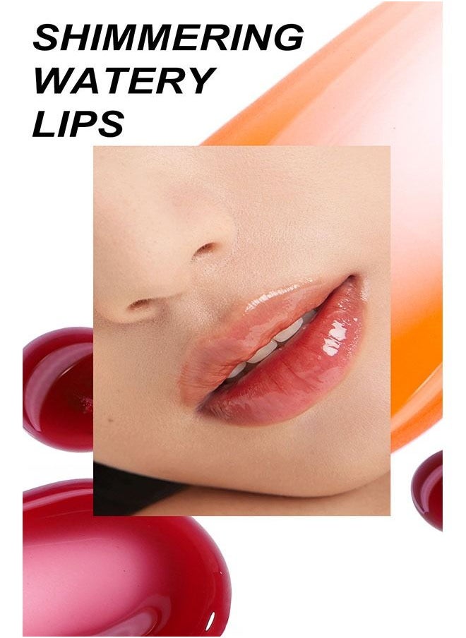 YOUNG VISION - Fruity Flavors Lip Gloss 01, The Color Will Change With The Change Of Temperature, Help To Moisturize and Plump Your Lips, Giving a Fuller and Healthier Appearance, Perfect For Dry Chapped Lips - Image 1