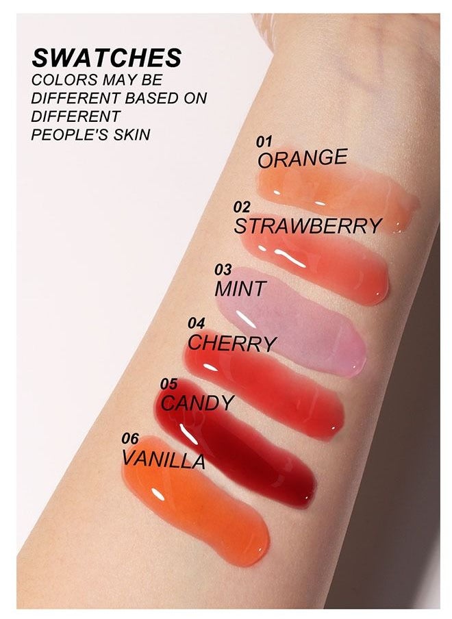 YOUNG VISION - Fruity Flavors Lip Gloss 01, The Color Will Change With The Change Of Temperature, Help To Moisturize and Plump Your Lips, Giving a Fuller and Healthier Appearance, Perfect For Dry Chapped Lips - Image 1