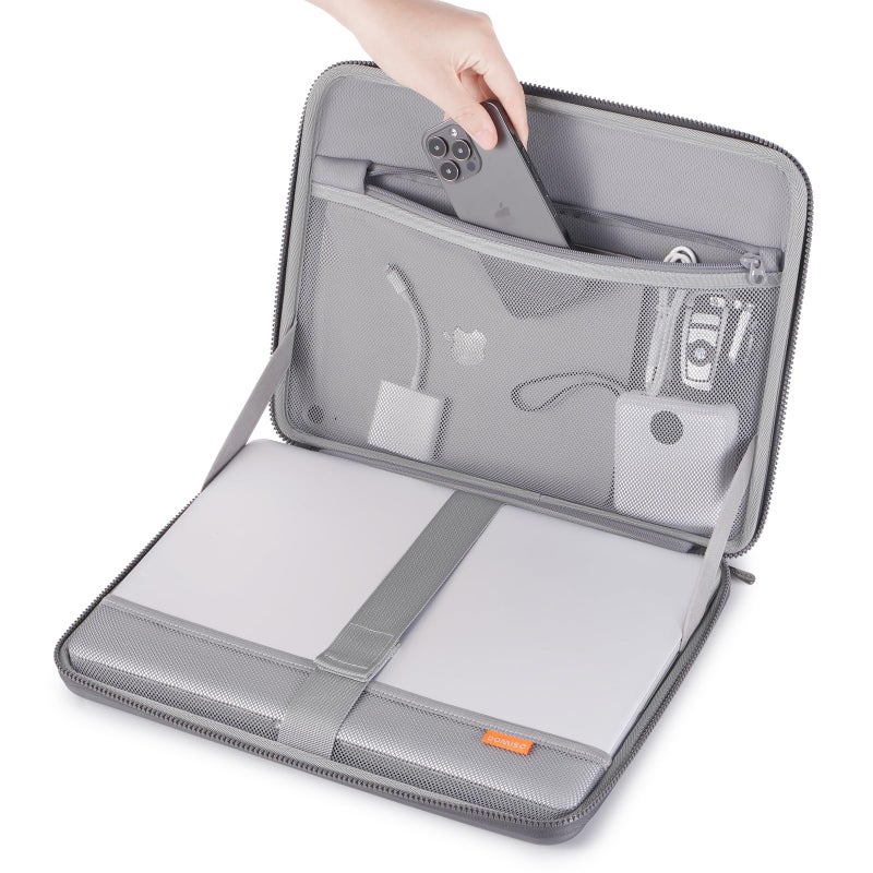 Domiso 17 Inch Laptop Sleeve With Handle Shockproof Waterproof Eva Protective Case For 17.3"" Zbook Fury 17.3 G8/Msi Gs73Vr Stealth Pro/Hp Envy 17/Lg Gram 17""/Rog Strix Gl702Vs  Dark Grey - Image 4