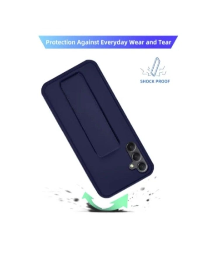 ARMOR Case Cover For Samsung Galaxy A05s With Magnetic Hand Grip 3 in 1 Blue  - Image 3