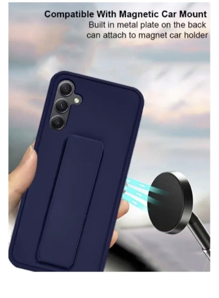 ARMOR Case Cover For Samsung Galaxy A05s With Magnetic Hand Grip 3 in 1 Blue  - Image 2